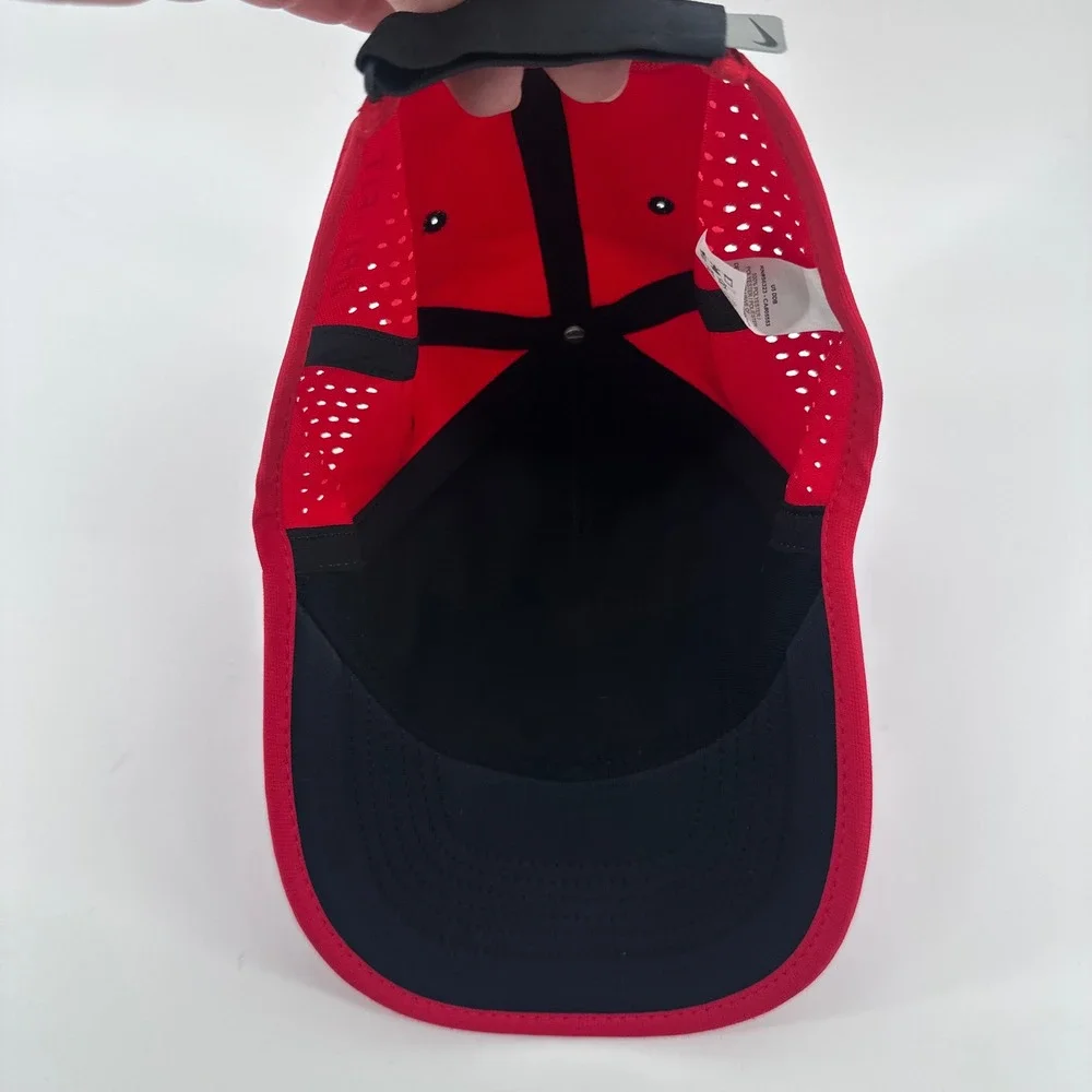 Nike Ohio State Buckeyes‎ Hat Mens OSFM Red Dri-FIT Adjustable Cap 669749-661